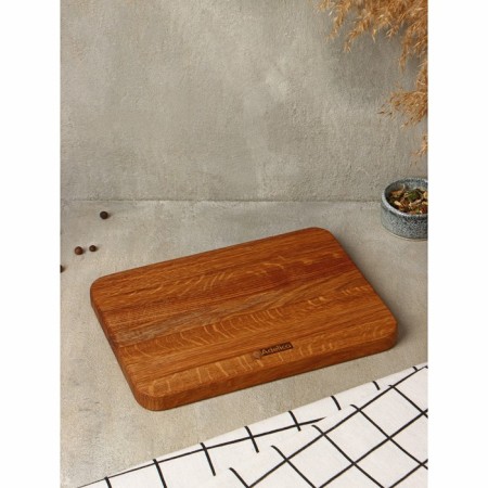 Dish - tray for serving and feeding ADELICA "Arno", 25 × 18 × 1.7 cm, oak-5