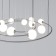 Suspended lamp in the style of loft Brook, 5W, G9, 112x113x120 cm