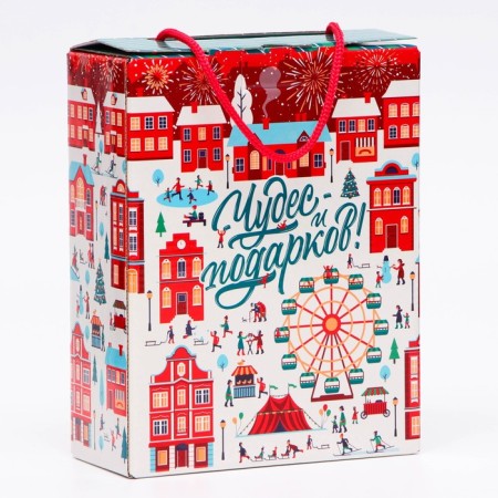 Gift box New Year's Lunapark 16.5 x 7.5 x 21 cm-2