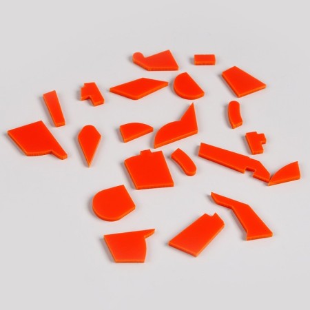 Metal puzzle “I am going to look for a solution”, with tangram-3