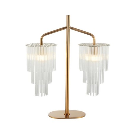 Imposio 2XE14 40W desktop lamp, size 52.5x20x64 cm, bronze color