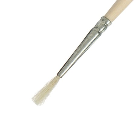 Round brush No. 1 (clip diameter 1 mm; hair length 10 mm), wooden handle, calligrata-4