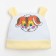 Baby hat, white color/print mix, size 46