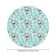 Tables on the table "New Year's friends", round, oxford, elastic band, size 120x120 cm, diameter 75-100 cm