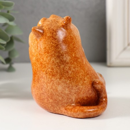 Souvenir Polystone Lac "Red Cat Silent" 9.2x7x11.5 cm-3