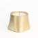 Candle "Trapezius" in the candlestick of gypsum smooth, 8x6cm, gold