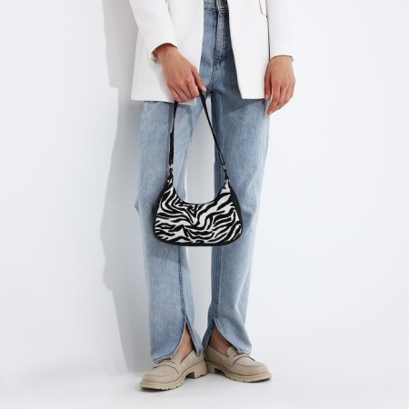 Women's textile bag, 20x23x5.5 cm, zebra-9