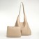 Women's bag on the magnet Textura, medium size, cosmetic bag, milk color