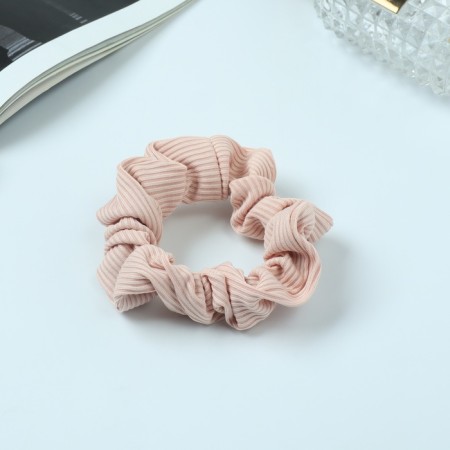 Hair gum "Orbit" classic strip texture, 9 cm, pink