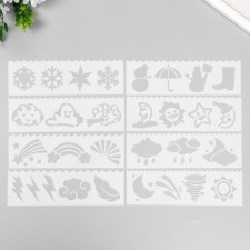 Stencil with curly edge 