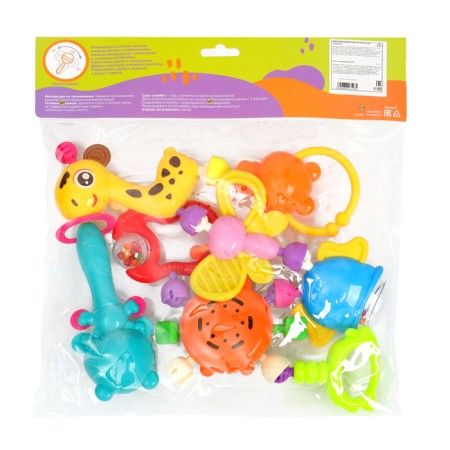 A set of rattles "Gather me", 8 pcs, bright colors-14