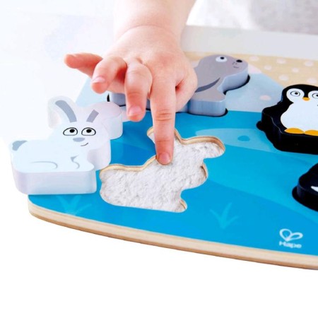 Tactile puzzle "Arctic animals"-1