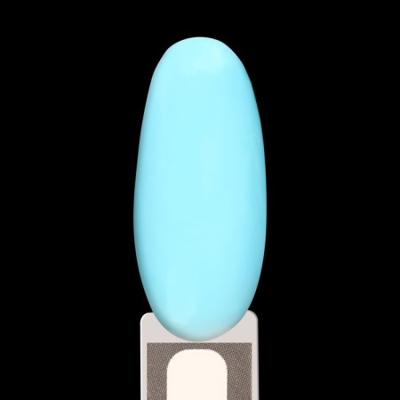 Gel nail polish "Glow in the Dark", 3-phase, 8 ml, LED/UV, fluorescent, turquoise-blue color (15)-9