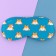 Corgi sleep mask, 19.3 x 9.5 cm, blue color