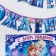 Girland on groves with a poster "Happy Birthday", length 210 cm, cold heart