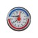Thermomanometer TIM Y-63T-10, axial, DC 63 mm, 10 bar, 120 ° C