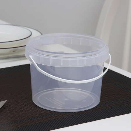 Disposable bank, 800 ml, d = 12.7 cm, the color is transparent