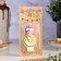 Candle for cake the number "3" color strip