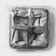 Organizer for linen LADOM, 4 cells, 20.5 × 20.5 × 12 cm, color gray color