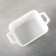 Porcelain -porcelain form Wilmax, 15 × 9.5 cm, white color