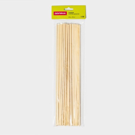 A set of wooden sticks - dowels for confectionery products, 30 cm, d = 2 mm, 20 pcs-4