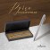 Gift handle, ballpoint "style" in the leatherette case, silver