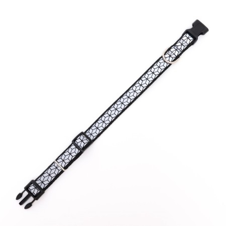 Collar with reflective ornament, 55 x 2.5 cm, black-3