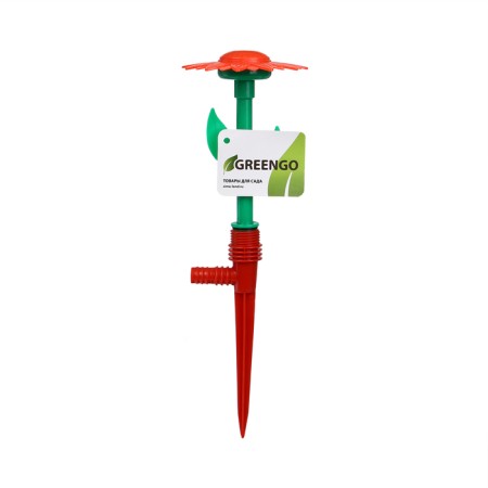 Distant sprayer, 29 cm, peak, fitting under the hose, plastic, mix color, “flower”, Greengo-13