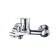 Bath mixer "RMS" SL132-009E, pour 95 mm, shower set, zinc, chromium