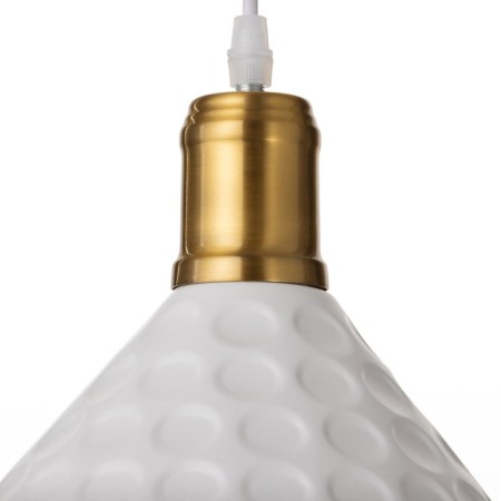 Lamp "Chekaka" E27 40W White-gold 24x24x17-117 cm-5