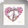Tattoo on the body color "Unicorns with hearts" 6x6 cm