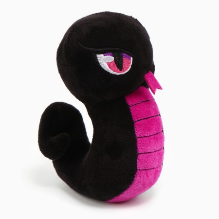 Soft toy "Snake", black-violet, for the New Year-1