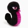 Soft toy "Snake", black-violet, for the New Year