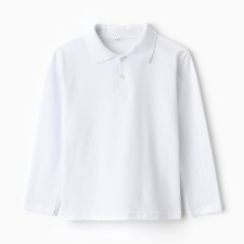 Polo for the boy, the color is white, height 164 cm