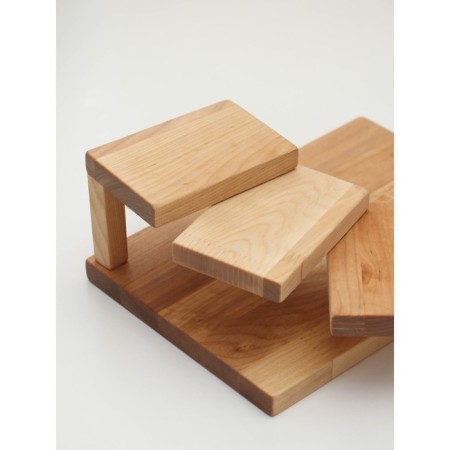 Board for feeding with catwalks, a storyteller 28 × 19.5 × 11cm, birch-7