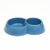 Double plastic bowl 630 and 430 ml, 29.5 x 20 x 6 cm, mix of flowers