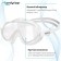 Swimming glasses for swimming onlytop, white/transparent color