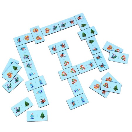 New Year's domino "New Year! Friends' holiday "-3