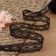 Capricon lace, 30 mm × 10 ± 1 m, black color