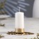 Metal "Link" candlestick, one candle, 12.3 x 10 x 2 cm, gold