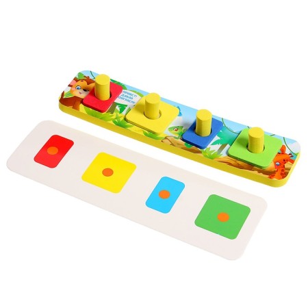 Logical pyramid "Colors and forms", EVA material, according to the Montessori Methodology-1