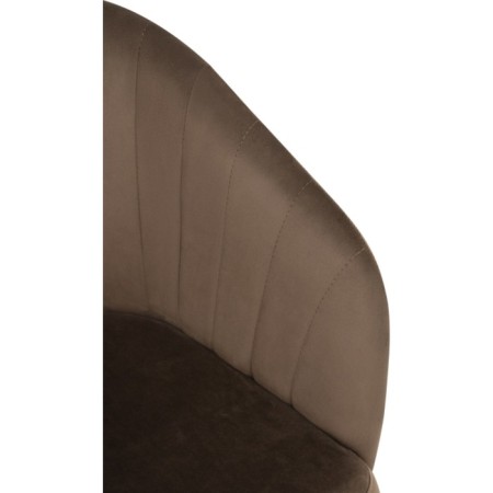 Computer chair thibault plastic/velor, black/chocolate 60x60x81 cm-5