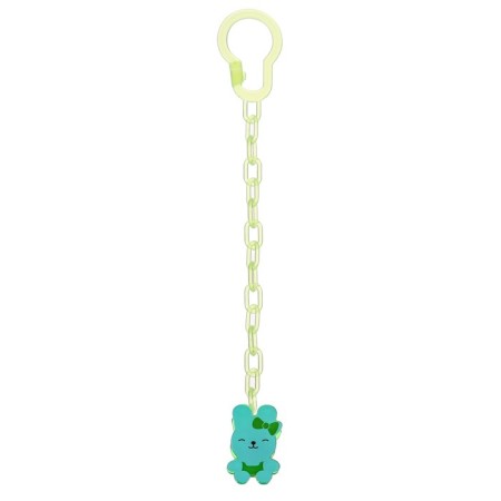 Nipple set - a dummy with a holder, SL, KL +6 months, with a cap "Butterfly", green-8