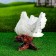 Garden figure "pigeons" 30x24cm
