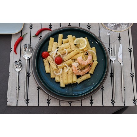 Ceramic lunch plate "Emerald", D = 25 cm, green color-3