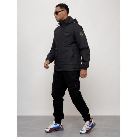 Sports male jacket, size 56, black color-1