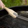 Grill brush, 28 × 6 × 1.6 cm, beech, brass pile, 77 bundles, stainless steel scraper