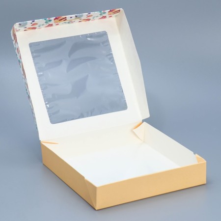 Confectionery packaging, a box with lamination "for you", 20 x 20 x 4 cm-2