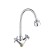 Kitchen mixer "RMS" SL65-279F, flexible spout, two-toll, zinc, chrome