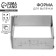 Baking form rectangular with love size adjustment, h -5 cm, 15x15 - 28x28 cm